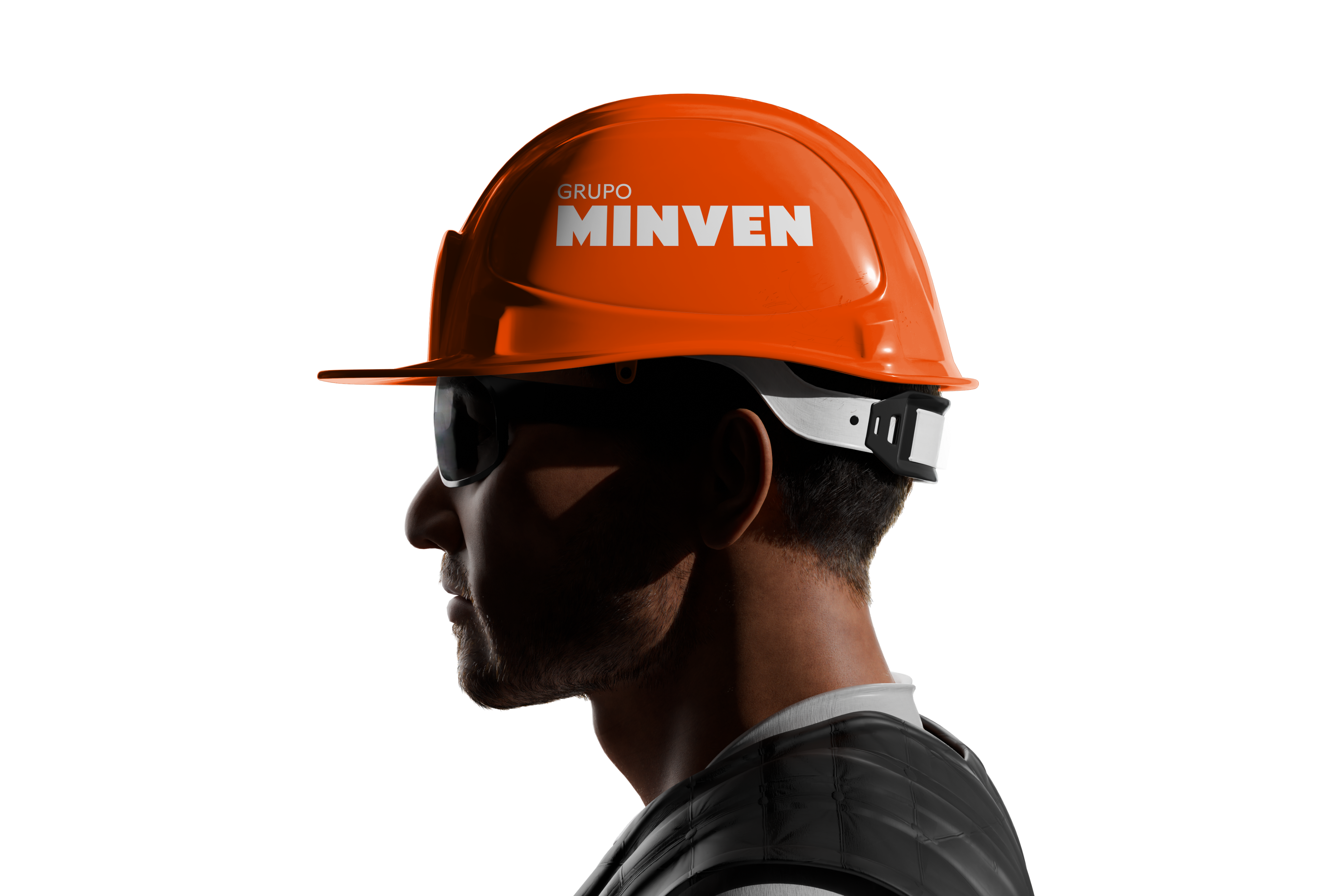 Trabajador con casco Grupo Minven